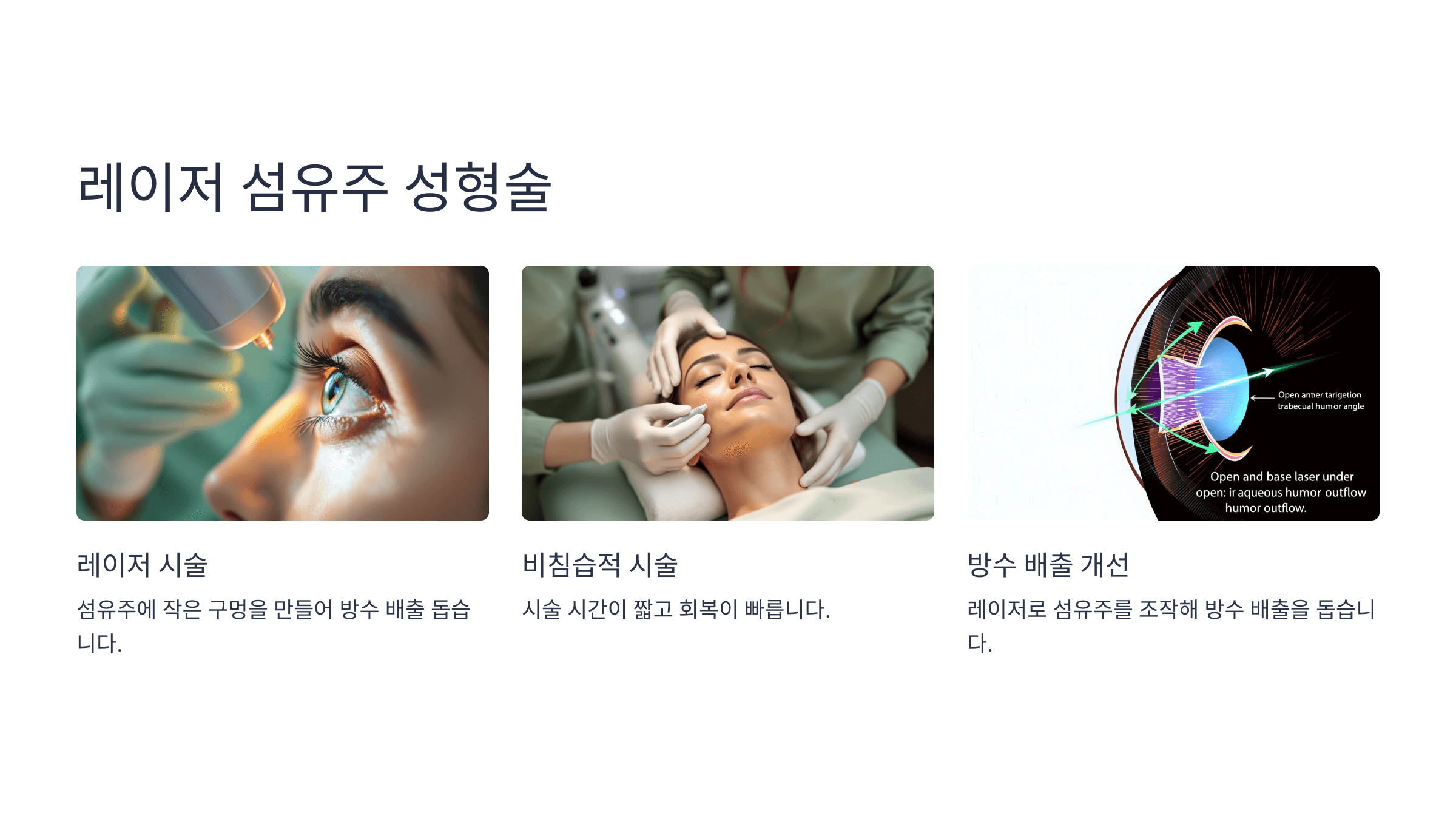 녹내장과 관련된 사진입니다.