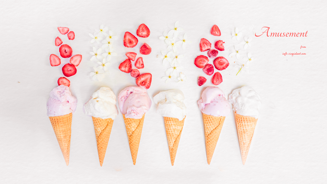 04 아이스크림 C - Amusement 심플배경화면