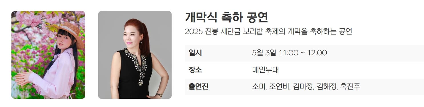 [5월 축제]2025 진봉 새만금 보리밭축제❘기간, 일정, 체험 프로그램, 공연 총정리