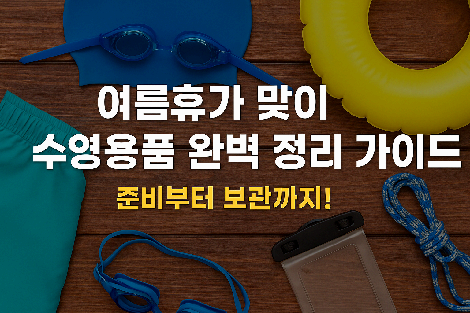 여름휴가 맞이 수영용품 완벽 정리 가이드