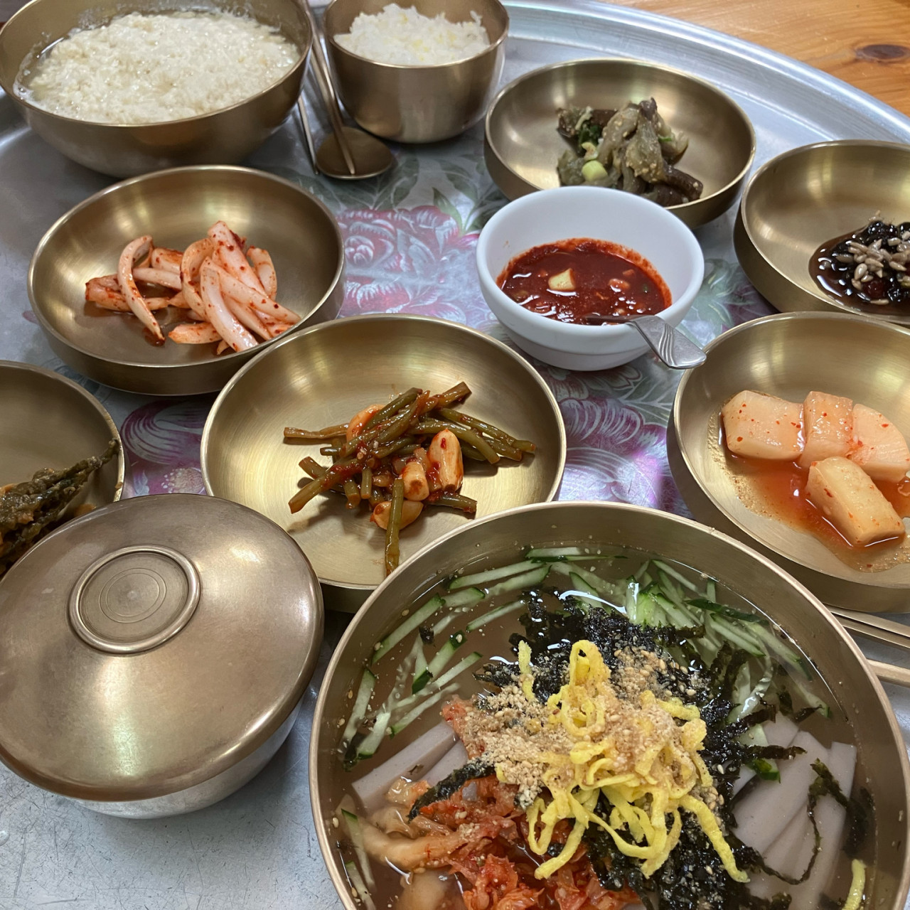 묵밥 한상 차림