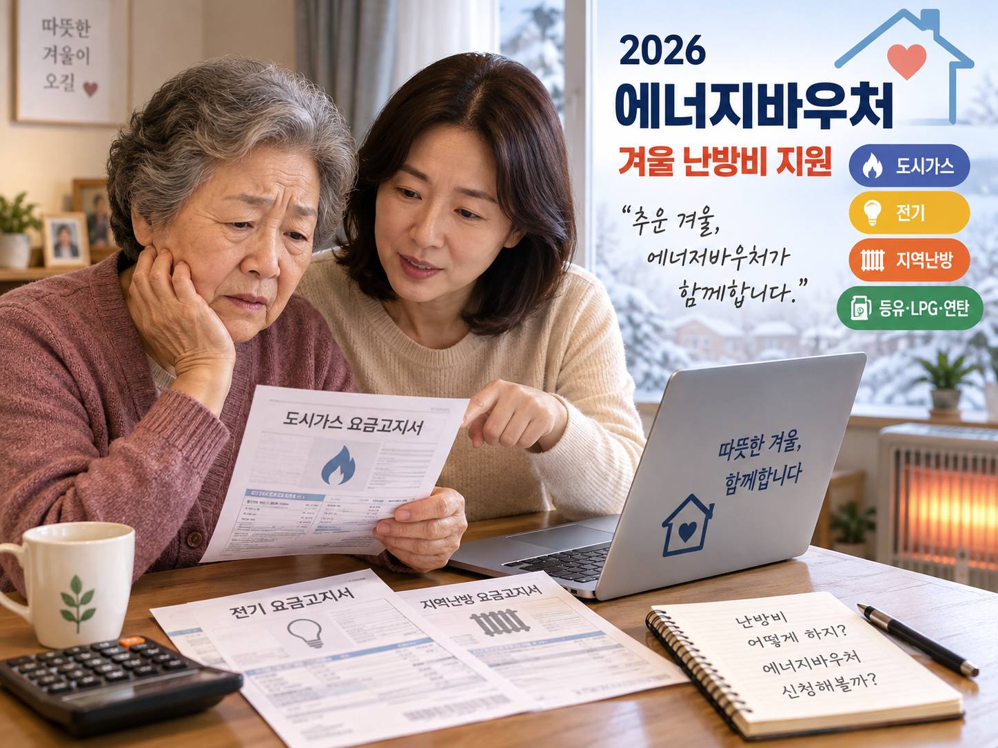 2026 에너지바우처 겨울 난방비 지원