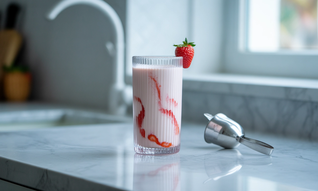 상큼하고 부드러운 딸기우유, 우리 아이가 좋아해요!