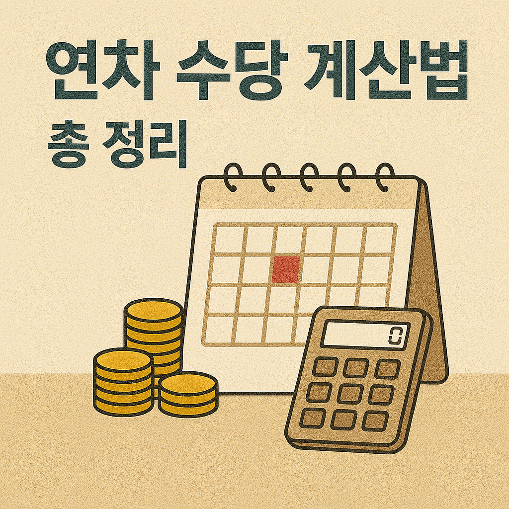연차 수당 계산법 총 정리