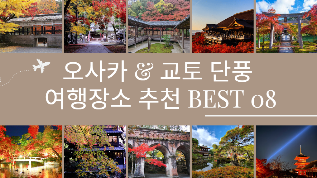 오사카 & 교토 단풍 여행장소 추천 BEST 08 일본 단풍시기 실시간 지도 2022