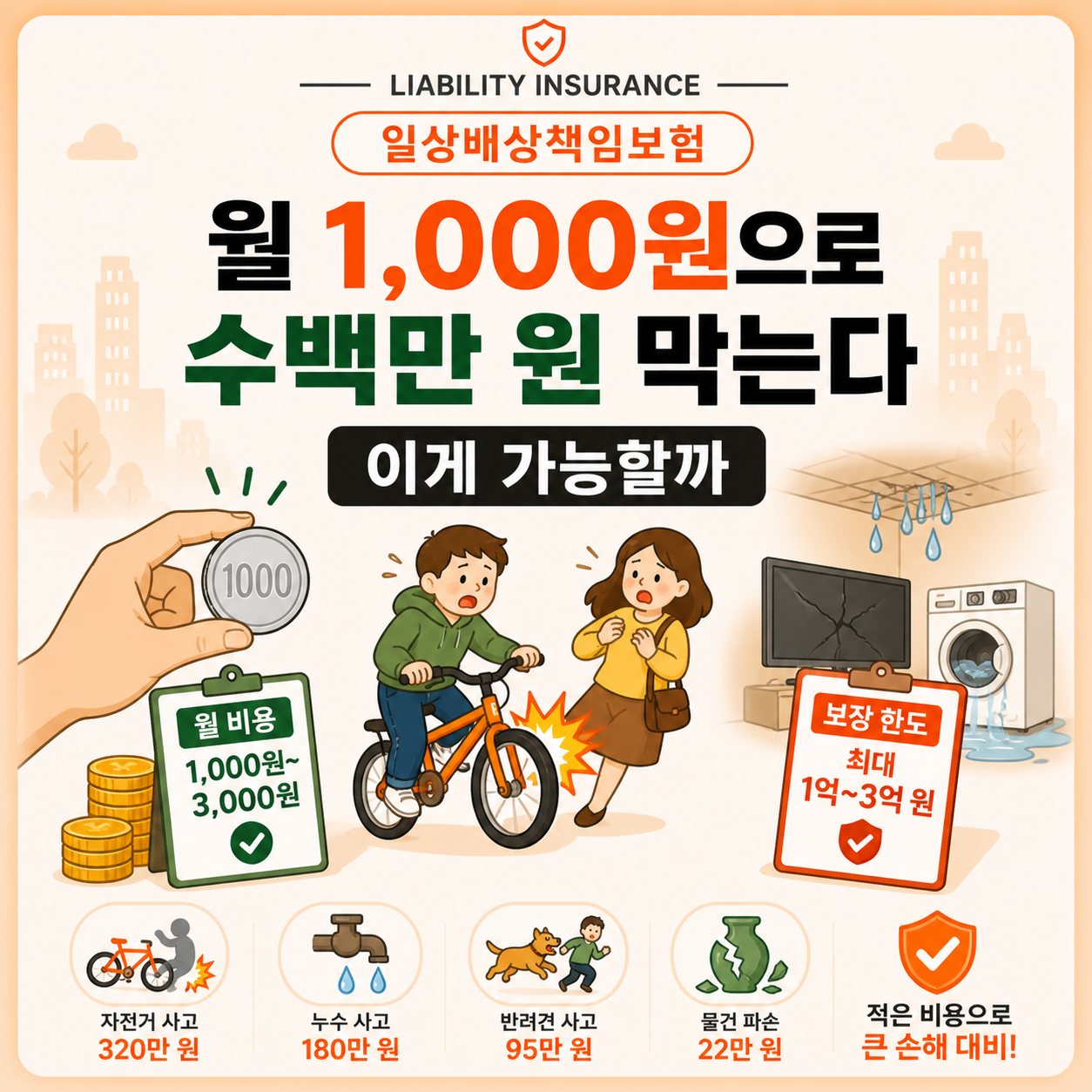 일상배상책임보험 실제 비용과 효율 비교 정리