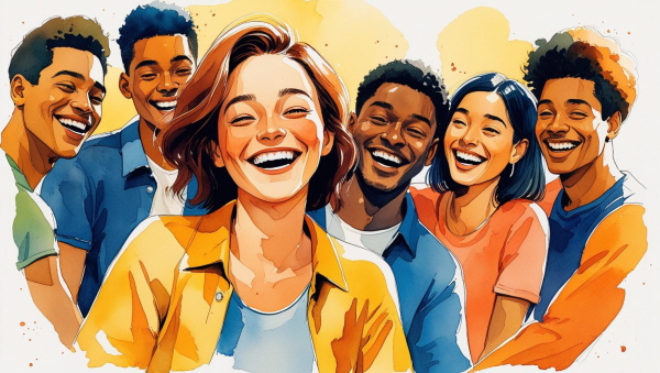 ESFP는 사교적이고 따뜻한 성격으로, 주변 사람들을 즐겁게 만들 줄 아는 사람입니다에 관한 그림