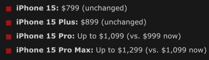 아이폰15 프로 가격 출시일 스펙 디자인