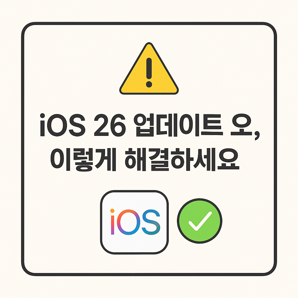 아이폰 ios26 업데이트 오류