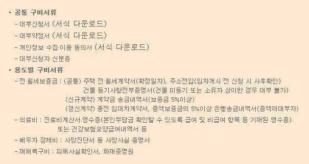 연금공단홈페이지-국민연금대출-받는-방법- 실버론-신청서류