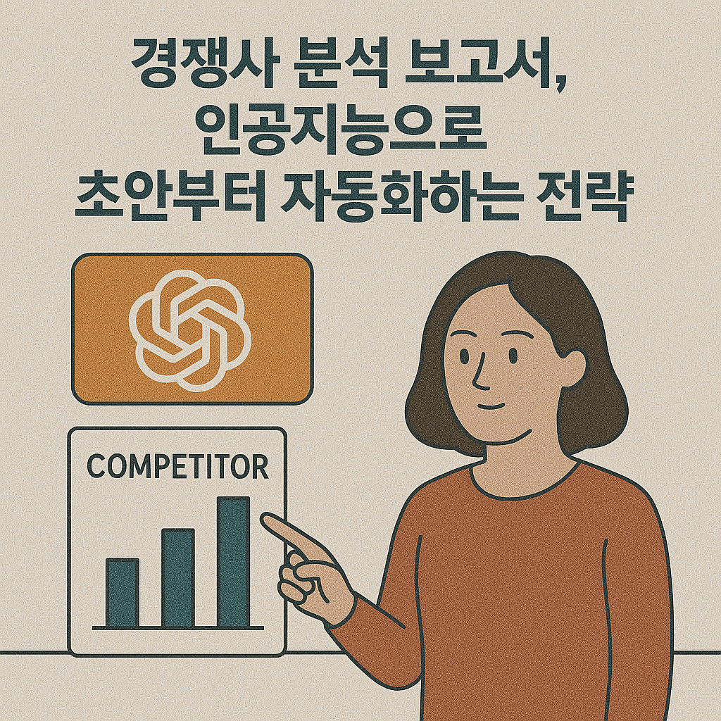 경쟁사 분석 보고서, 인공지능으로 초안부터 자동화하는 전략