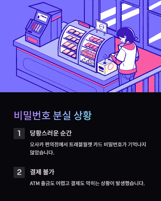 비밀번호 분실 상황