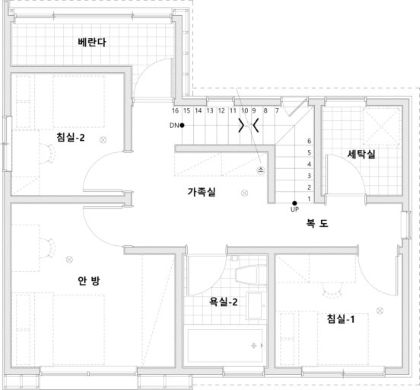 단독주택 구조 단면도