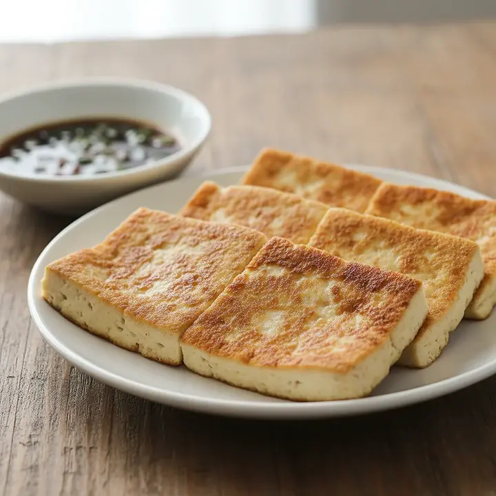 두부부침 - 노릇하게 구운 두부와 간장 양념장