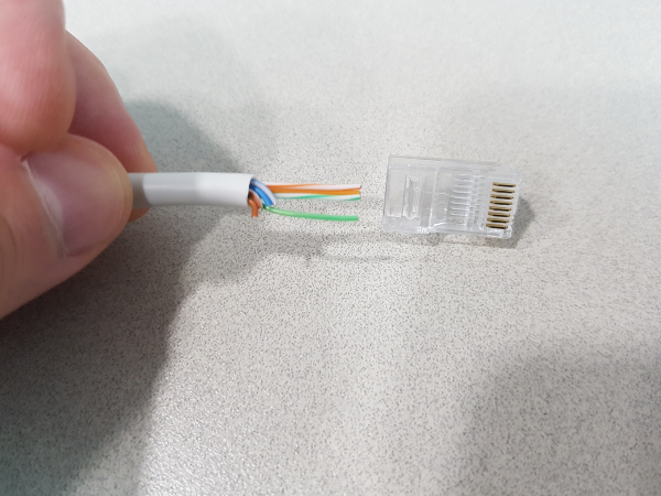 랜케이블-4가닥연결방법