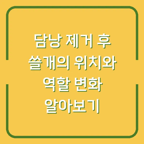 담낭 제거 후 쓸개의 위치와 역할 변화 알아보기