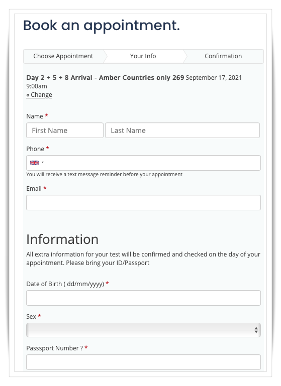 영국 코로나 검사예약하는법
