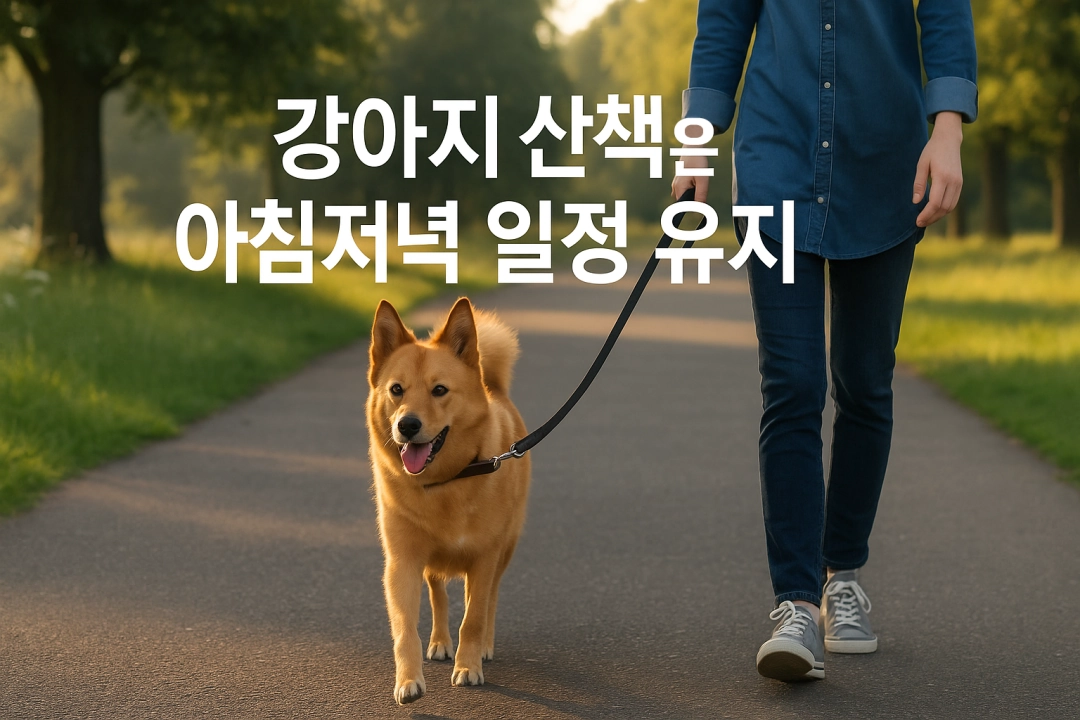 아침저녁 정해진 시간에 산책하는 강아지, 놀라운 변화의 시작