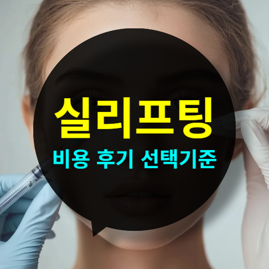 실리프팅 비용, 후기 완벽한 시술 선택 기준