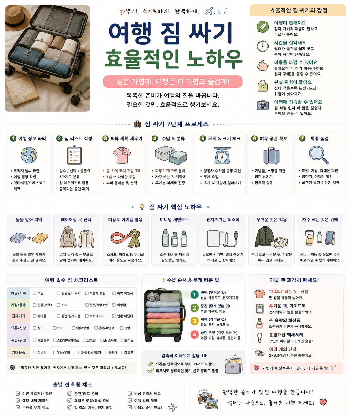 여행 짐 싸기 효율적인 노하우 관련 사진
