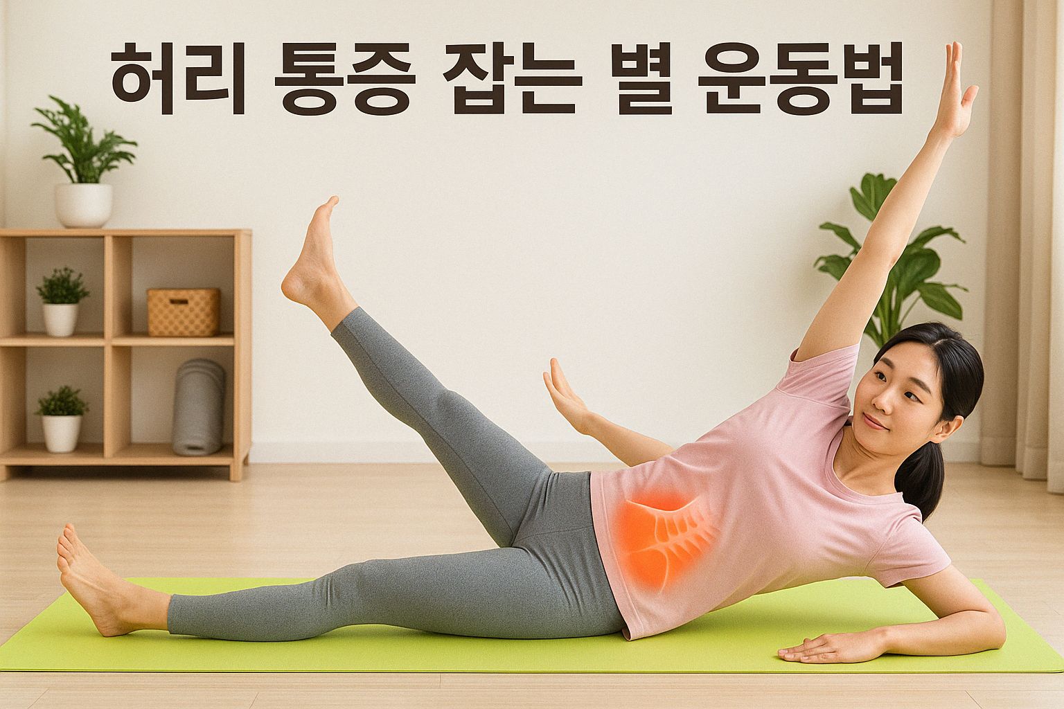 허리 통증 완화 별 운동법