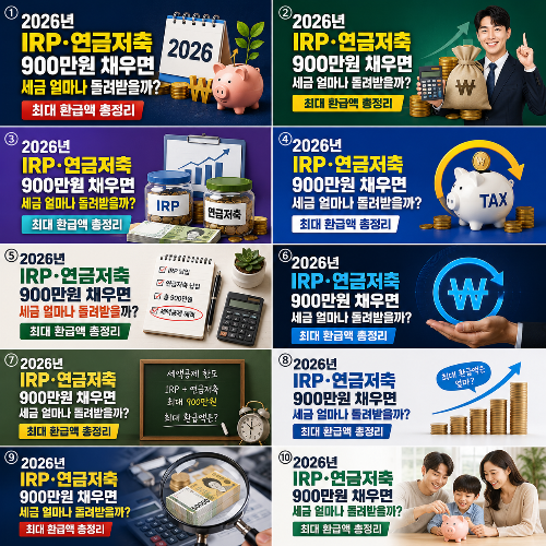 900만 원을 채우면 얼마나 환급받을까?