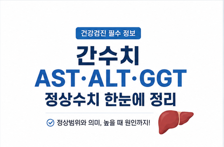 간수치 AST ALT GGT 정상수치