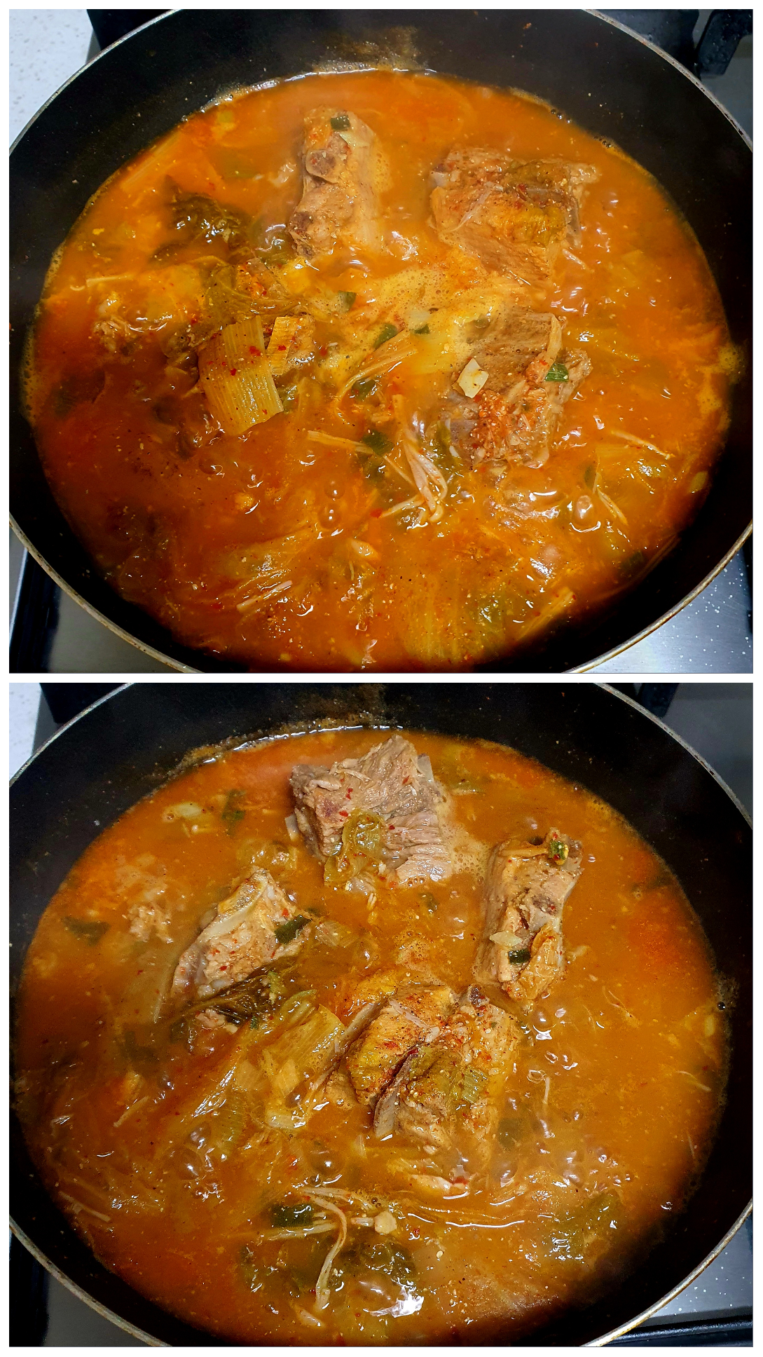 넓은-냄비에-넣어서-끓여줍니다.