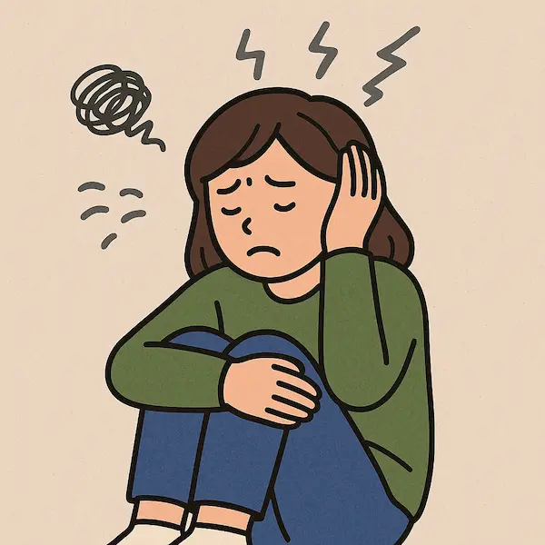예민해보이는 여자