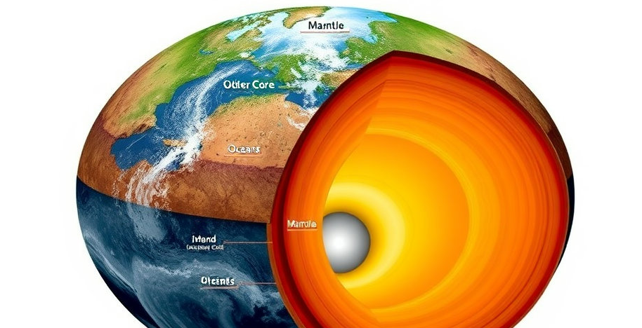 지구의 내핵 이미지