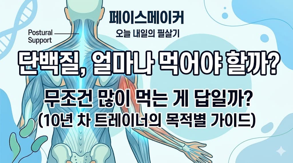 단백질, 얼마나 먹어야 할까