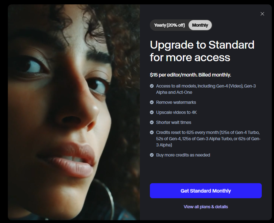 Runway 텍스트에서 영상 생성 AI 사용해보기