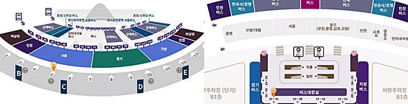 공항버스-6013번-인천공항-탑승위치-안내하는-그림