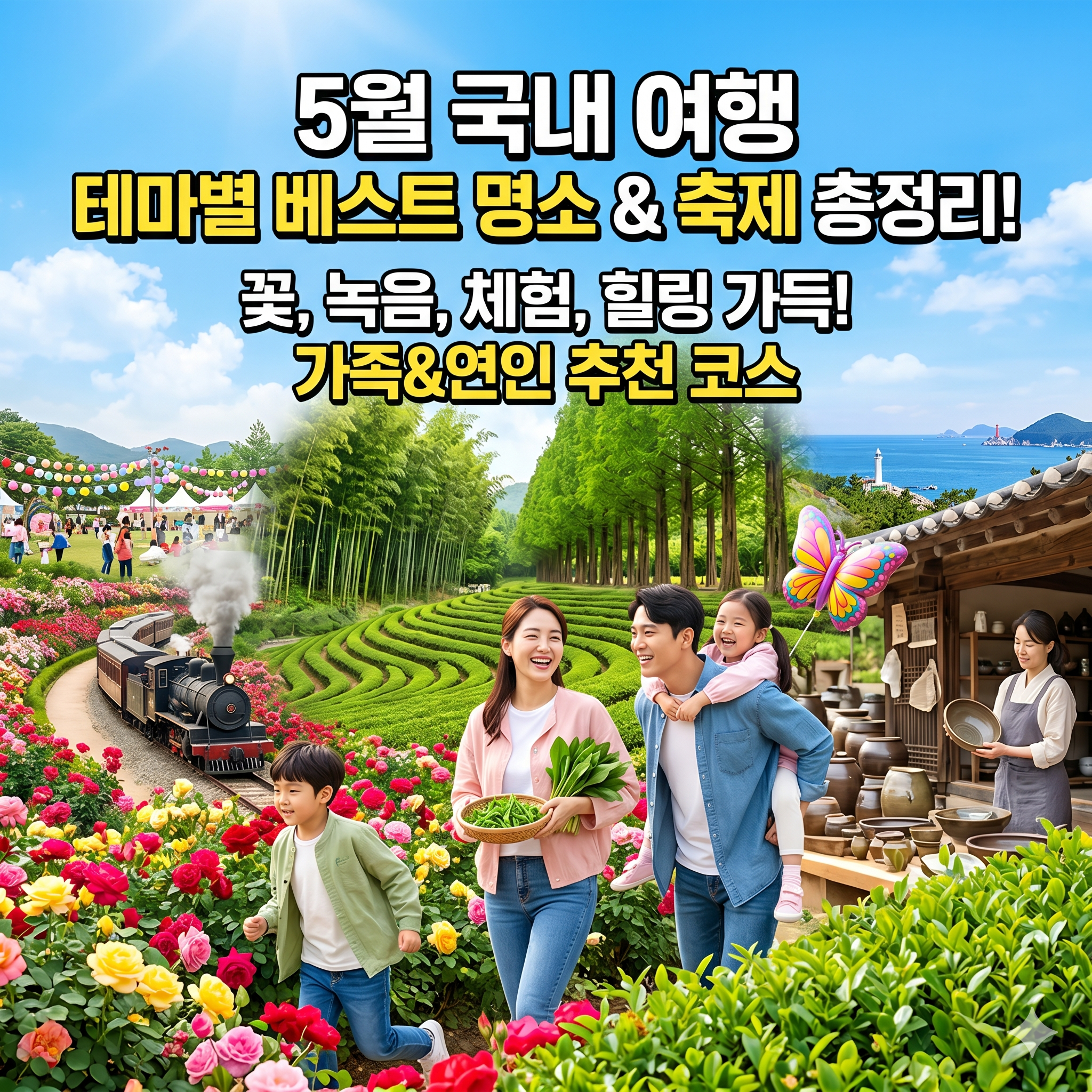 5월 국내 여행지 추천: 완연한 봄을 만끽하는 베스트 명소