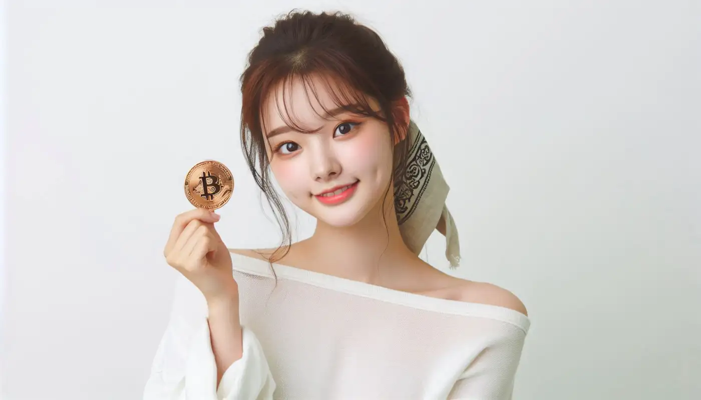 비트코인-하는법으로-자산관리하는-여성의-모습