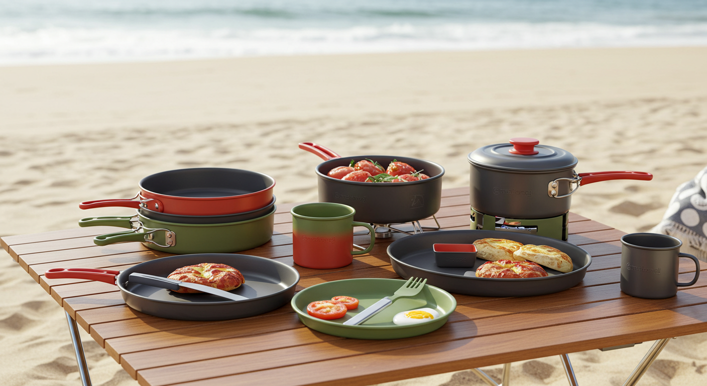 캠핑 조리 도구 모음