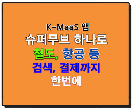 철도, 항공, 관광을 한 손에! K-MaaS ‘슈퍼무브’ 앱 소개