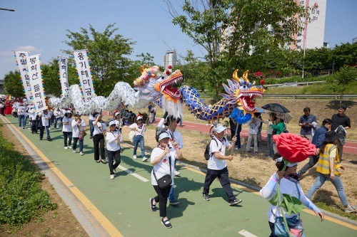 중랑장미축제 가는길