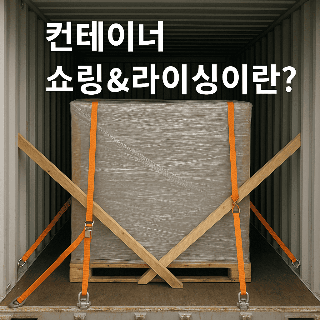 화물 고정이 생명! 컨테이너 쇼링&라이싱 체크리스트