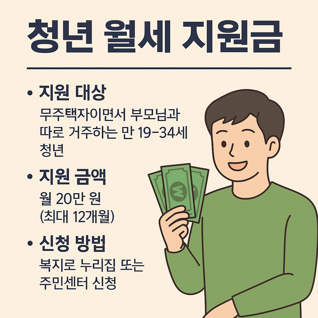 2025년 청년 월세 지원금 총정리