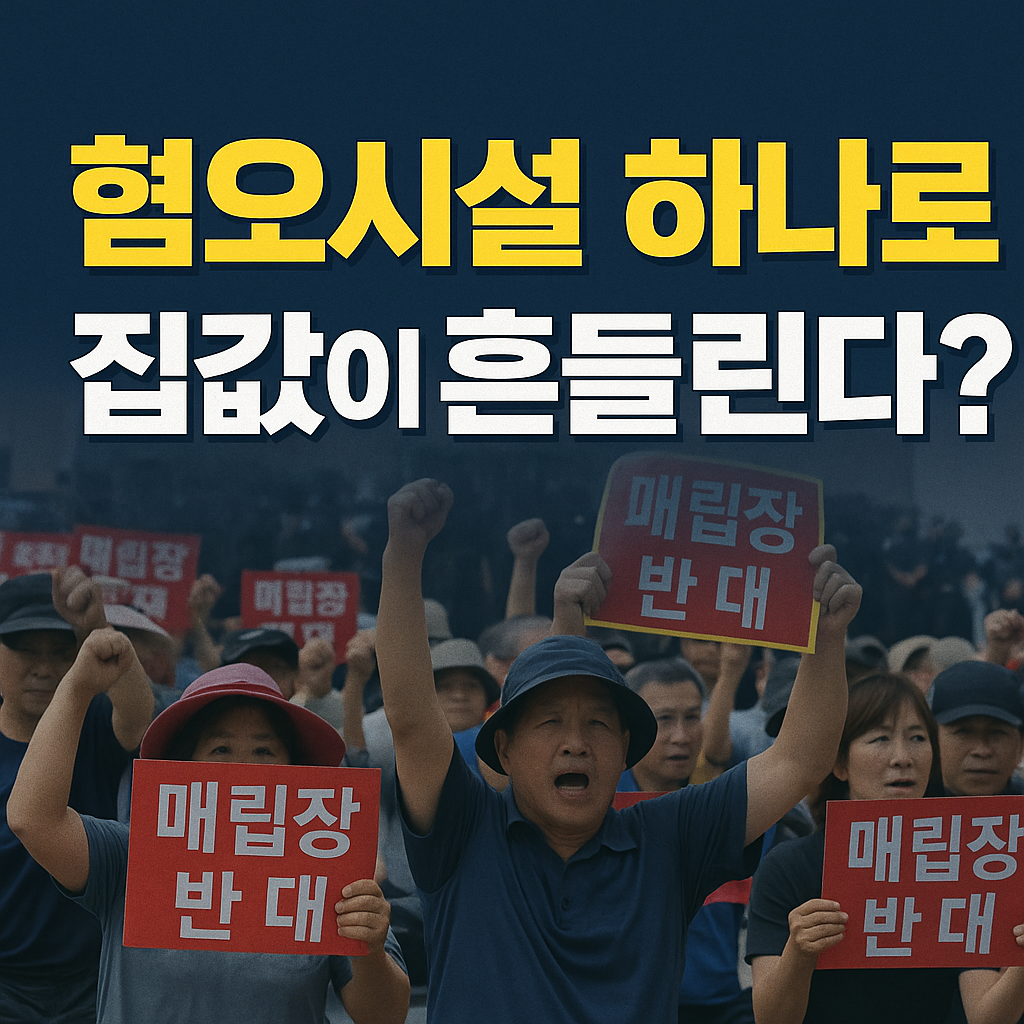 혐오시설 하나로 지역 집값, 땅값이 흔들린다