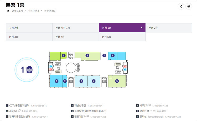 연제구청-홈페이지