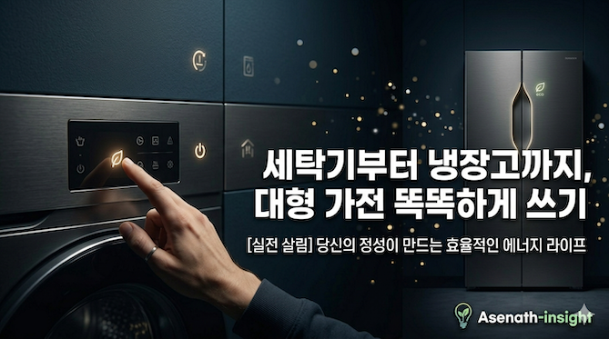 세탁기부터 냉장고까지, 대형 가전 똑똑하게 쓰기
