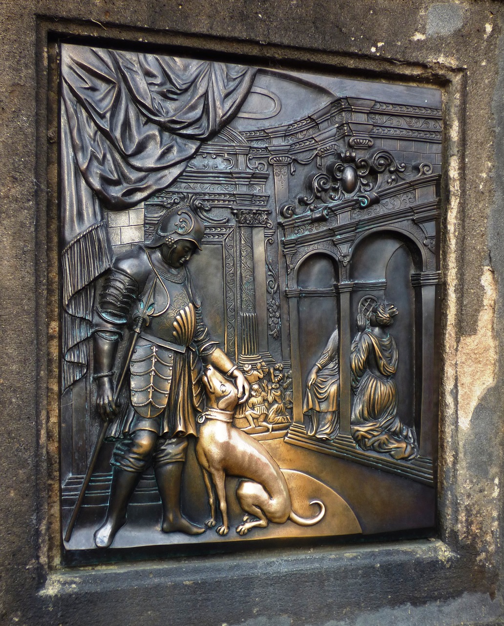 만지면 복이오는 명판