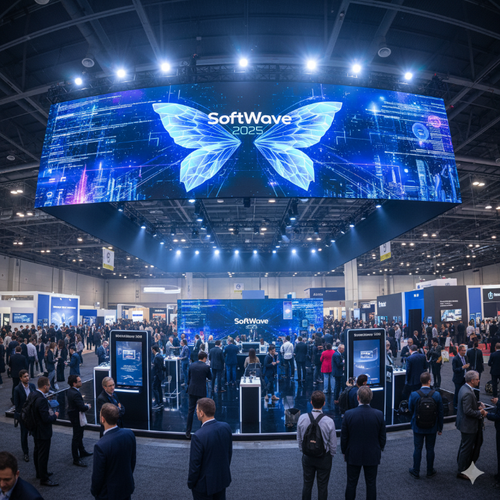 소프트웨이브 박람회 메인 부스 전경