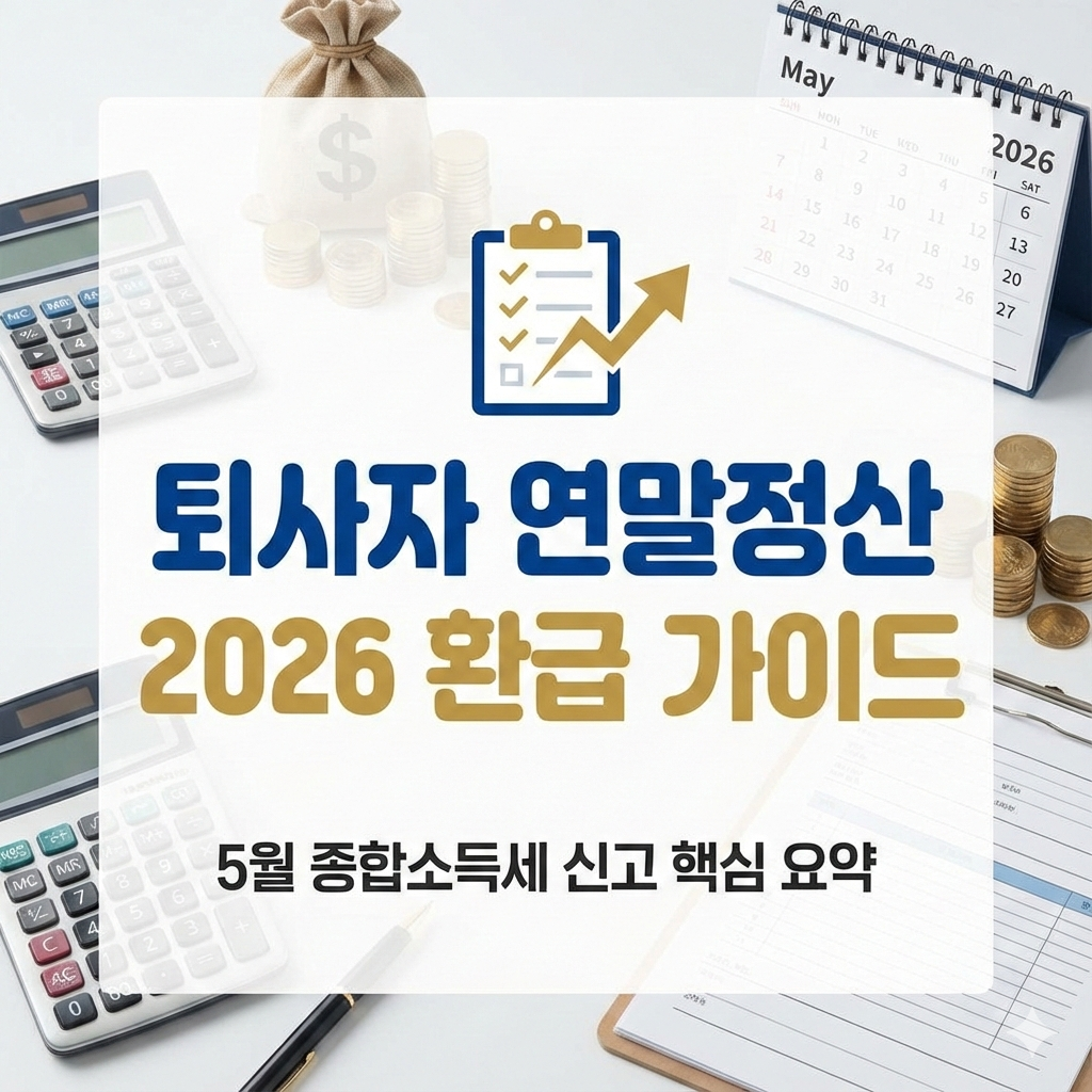 퇴사자 연말정산 시기 2026년 환급 일정과 필수 체크리스트