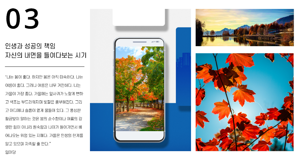 내 영혼을 담은 인생의 사계절 짐론 가을