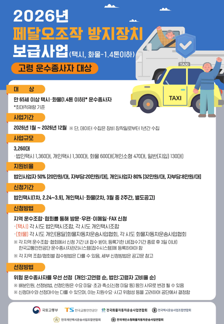 페달오조작방지장치 포스터