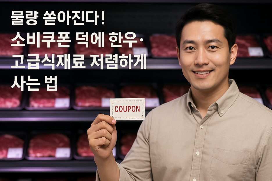 소비쿠폰 덕에 한우·고급식재료 저렴하게 사는 법