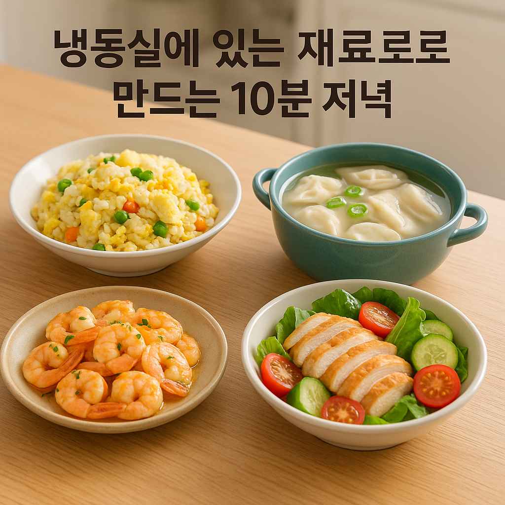 냉동실에 있는 재료로 만드는 10분 저녁-1